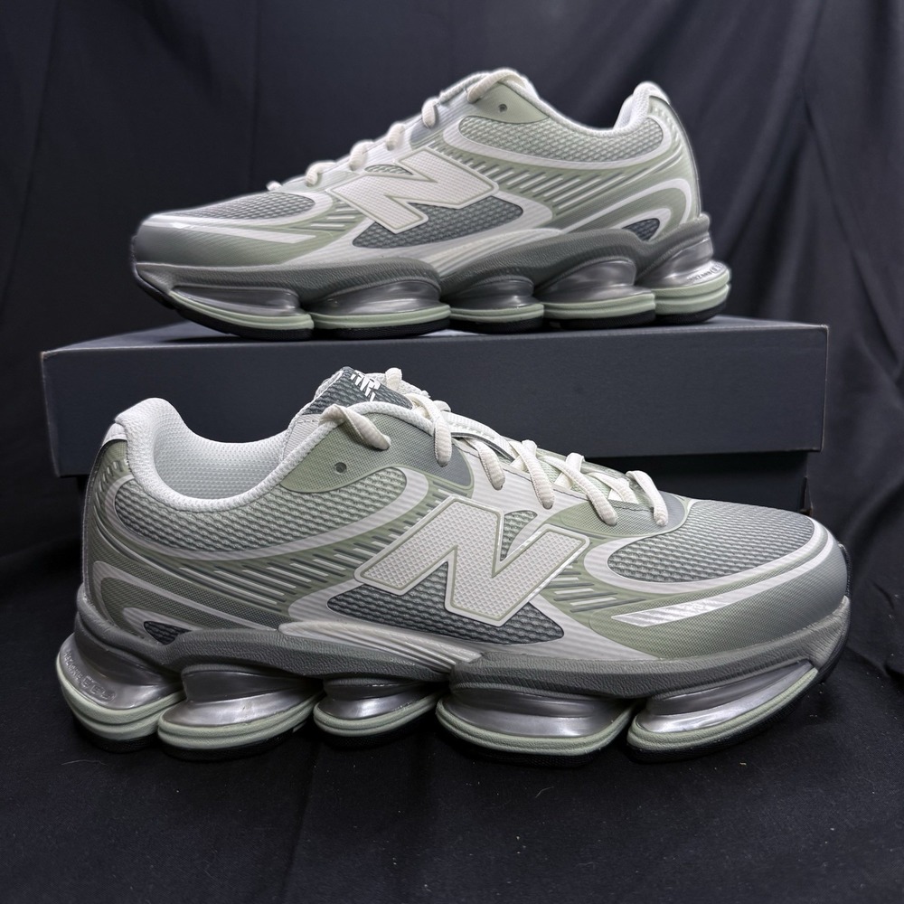 Size 9 New Balance ABZORB 2000 Gray Green Low Top Sneakers U20002UU Women's 10.5